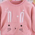 thumbnail image 7 of TOWED22 Toddler Girl Fall Clothes Soft Outfits Set Graphic Print/Embroidery Knit Top & Sweatpants 2Pcs Cute Home Outdoor,Pink,9-12 M, 7 of 7