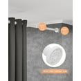 thumbnail image 7 of Tension Curtain Rods for Windows 66 to 120 Inch, White Curtain Rods No Drilling, Heavy Duty Extra Long Tension Rods for Windows 66 to 120 No Drill, Outdoor Spring Rod for Patio, Bedroom, 7 of 7