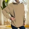 thumbnail image 3 of Edvintorg Maternity Clothes Women Solid Color Long Sleeve Casual Maternity Hoodies & Sweatshirts Winter Pullover Nursing Shirts for Breastfeeding, 3 of 6