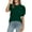 Green, variant on HAiming Women's Summer Tops Casual Round Neck Puff Short Sleeve T Shirts 2025 Loose Solid Color Basic Blouses
