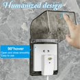 thumbnail image 3 of Vallaes Type 86 Waterproof Wall Electrical Socket Cover, Waterproof Power Socket, Self-Adhesive Socket Switch Cover, 10.8x7.5x12.3cm, for Bathroom and Kitchen Socket, 3 of 5