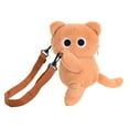 thumbnail image 4 of Bolso cruzado en forma de gato cómodo bolso portátil para fiestas de vacaciones citas Marrón, 4 of 8