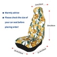 thumbnail image 4 of Fuzoiu Yellow Tulips Print Seat Covers Set, Car Seat Covers Front Seats, Car Seat Protector, Car Seat Cushion, Seat Covers Carseat Cover Universal Fit for Most Cars, 4 of 7