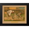 thumbnail image 2 of American Tobacco Company 14x12 Black Modern Framed Museum Art Print Titled - Out at Third, Baseball Card, 2 of 5