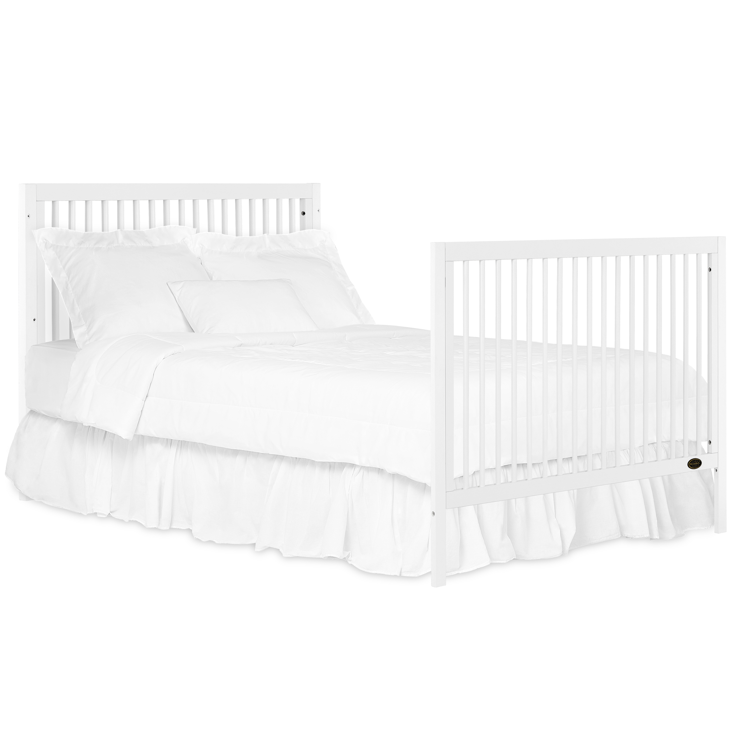 Dream On Me Carter/Hygge Crib Convertible Post, White