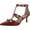 Red Smooth, variant on INC Womens Gilana Ankle Strap Pointed Toe Pumps