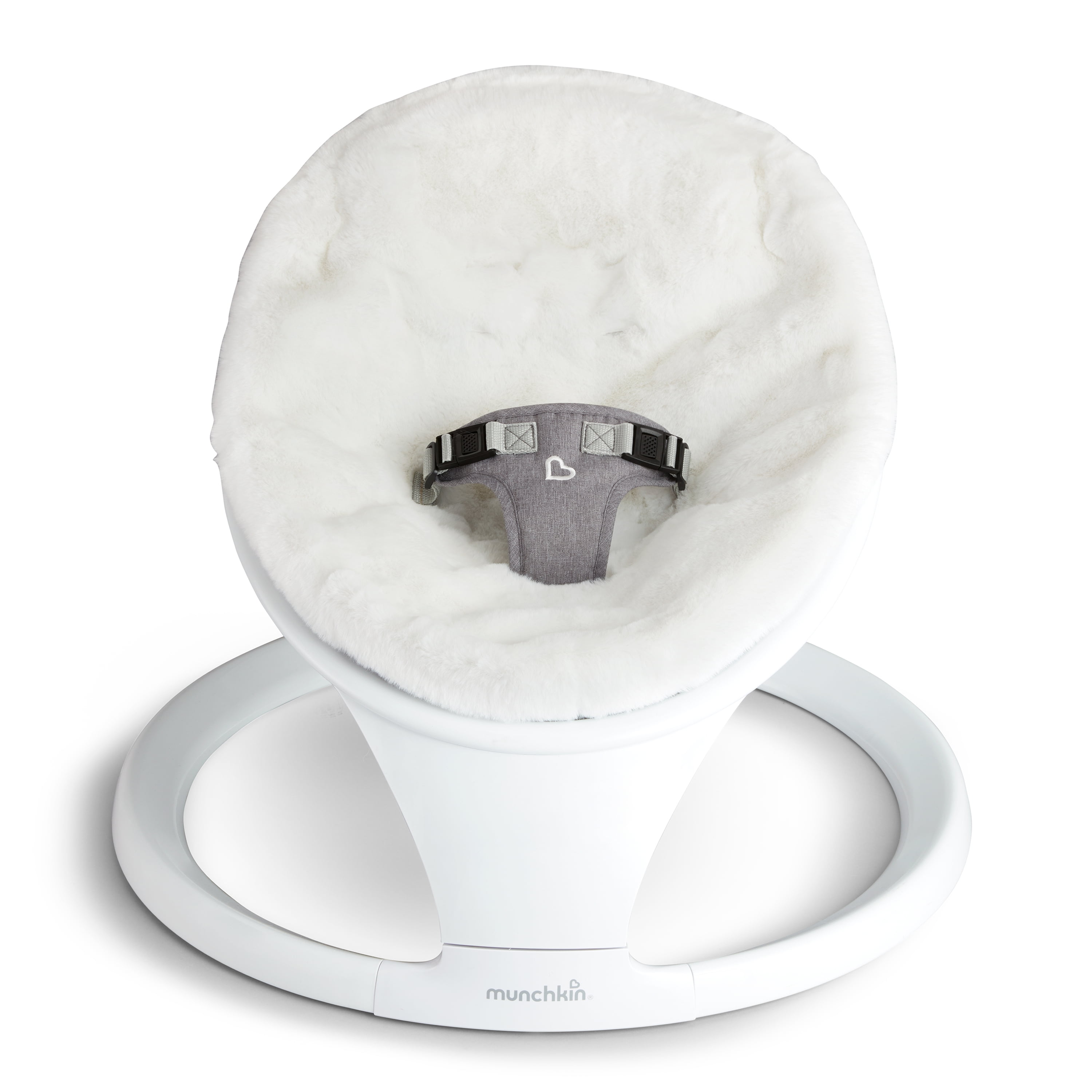 Munchkin® Bluetooth Enabled Infant Baby Swing and Munchkin® Seat Cover for Infant Baby Swing, Premium Ultra-Soft Faux Fur