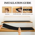 thumbnail image 3 of Kaskawise Non Slip Outdoor Stair Treads,6"x24"(15-Pack),Black Pre-Cut 80 Grit Anti Slip Grip Tape,Non Skid Heavy Duty Traction Adhesive Step Stripes for Staircase,Skateborad and Deck, 3 of 8