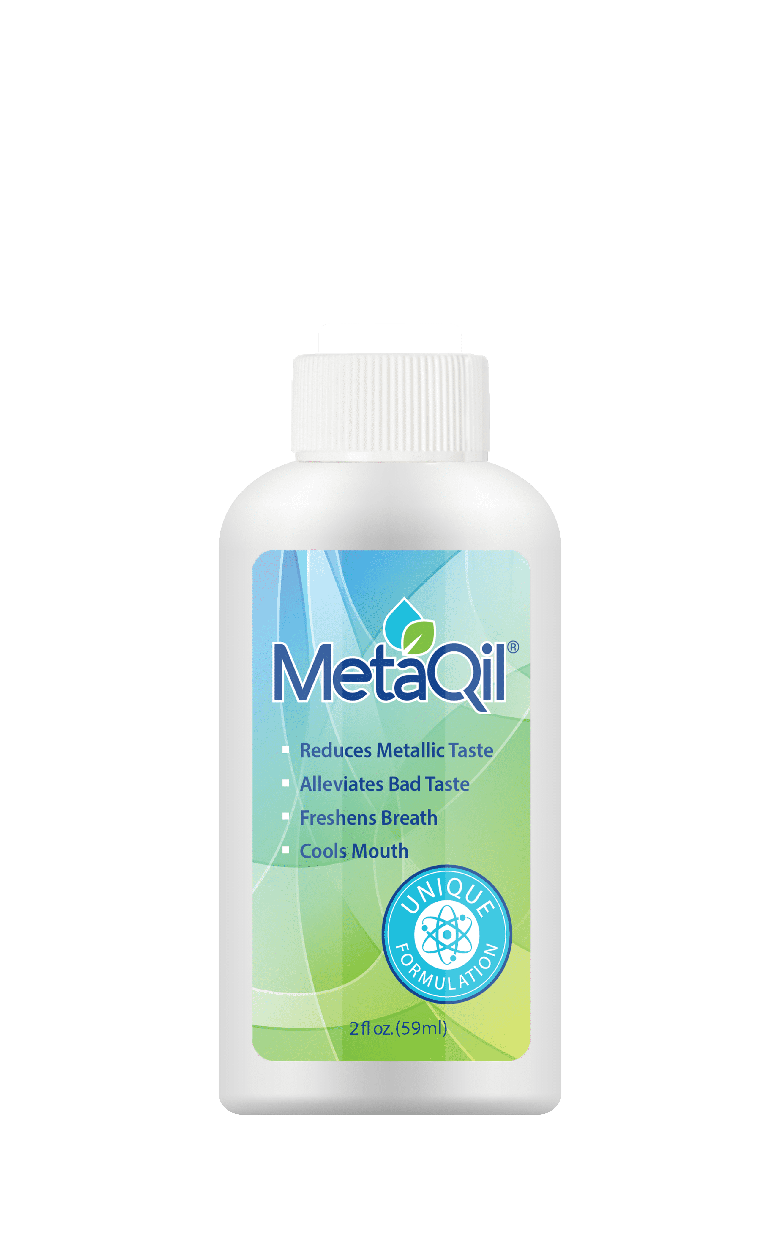 MetaQil Alcohol-Free Mouthwash, Relieve Metallic Taste, Light Mint Flavor – 2.0 oz, Travel Size