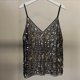 thumbnail image 4 of Tops de Verano de las Mujeres con Lentejuelas con Cuentas de Cuello en V, Blusa Glamorosa para el Uso de la Fecha de la Fiesta, 4 of 6