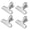 Sliver, variant on 5Pcs Potato Chips Bag Clips Stainless Steel Sealing Clip Photo File Clamps Multifunction Household Kitchen Bag Clips Storage-Black