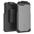 thumbnail image 1 of iPhone 7 Plus 5.5" Belt Clip Case, Encased (SlimShield Series) Hybrid Cover w/ Secure-fit Holster (2pc set) (Gray), 1 of 6