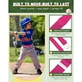 thumbnail image 4 of AWAYTR Elastic Adjustable Youth Baseball Belts Hot Pink, 4 of 7
