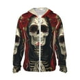 thumbnail image 2 of Lsque Gothic Skull With Roses UPF 50+ Lightweight Sun Protection Men's Women's Long Sleeve Shirt, Hoodie Performance -XX-Large, 2 of 9