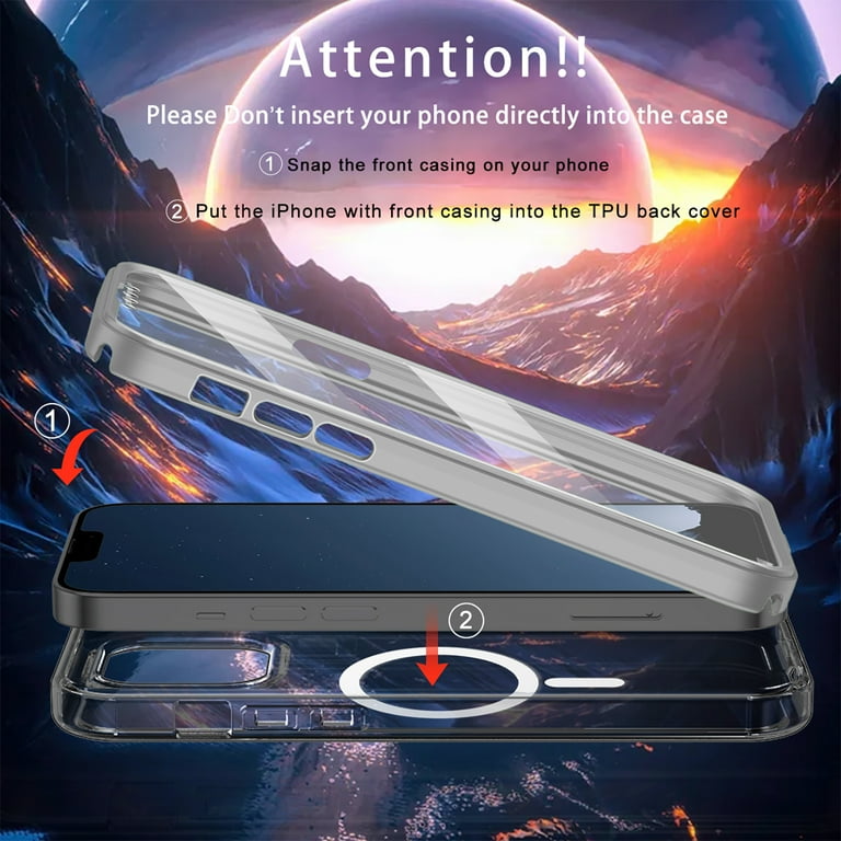 for iPhone 11 Case Magnetic, [Compatible with Magsafe] Built-in