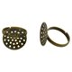 thumbnail image 3 of 10 Piezas De Ajustable De Latón En Resultados Almohadilla Plana De 16 Mm Manualidades De Bricolaje - Bronce Yinane Anillos en blanco, 3 of 8