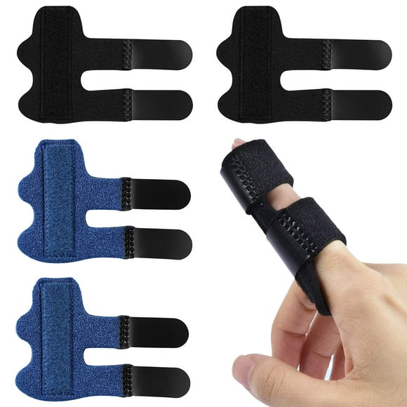 EcoNesxp Finger splint 4 pieces finger support bracket finger stabilizer finger joint fixator for fractured finger correction arthritis finger joint fixation pain relief pieces finger support bracket