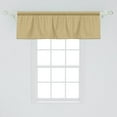 thumbnail image 2 of Ambesonne Fleur De Lis Window Valance, Simple Royal Pattern, 54" X 18", Pale Coffee Green Brown, 2 of 3