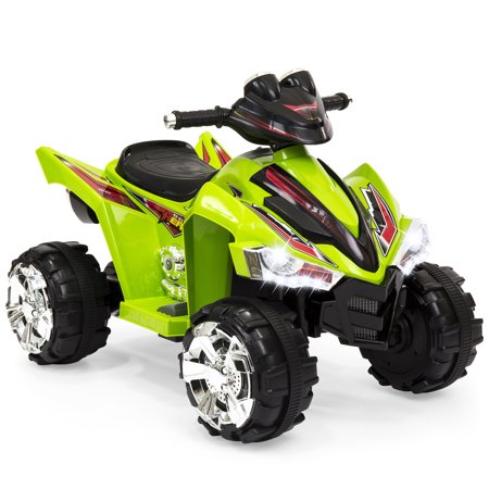 Best Choice Products Kids 12V Battery Powered Ride On Toy Car 4-Wheeler Quad ATV w/ LED Headlights, Forward and Reverse Gears, 2MPH Maximum Speed - (Best Side By Side Atv Reviews)