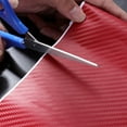 thumbnail image 1 of EXHUMKY Carbon Fiber Vinyl Wrap for Cars Car Sticker PVC Red 1Set, 1 of 6