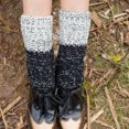 thumbnail image 2 of Minnieouse Calentadores de piernas de punto para mujer, diseño de punto de ganchillo, puños para botas, calcetines para botas con forro corto de Ropa, zapatos y accesorios Miscelánea negro, 2 of 6