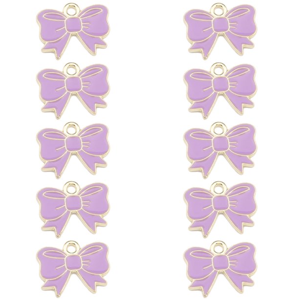 Pendientes colgantes DIY pulseras fabricación de llaveros diseño único accesorios de joyería regalos delicados para mujeres niñas corbata Ropa, zapatos y accesorios Miscelánea Corbata morada Sonducket AP009891-02B