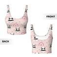 thumbnail image 6 of Uemuo Cute Cartoon Panda Pattern Women's Sports Bra - High Impact Support, Breathable, and Comfortable Athletic Bra for Running, Yoga, and Workouts, 6 of 9
