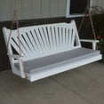 thumbnail image 1 of A &amp; L Furniture Yellow Pine Fanback Porch Swing, 1 of 3