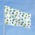 thumbnail image 2 of Vsdgher Cartoon Sea Creatures Print Outdoor Decorative Flag 4x6ft, Suitable for outdoor decoration, can be hung indoors, on outdoor lawns, balconies, parties, 2 of 5