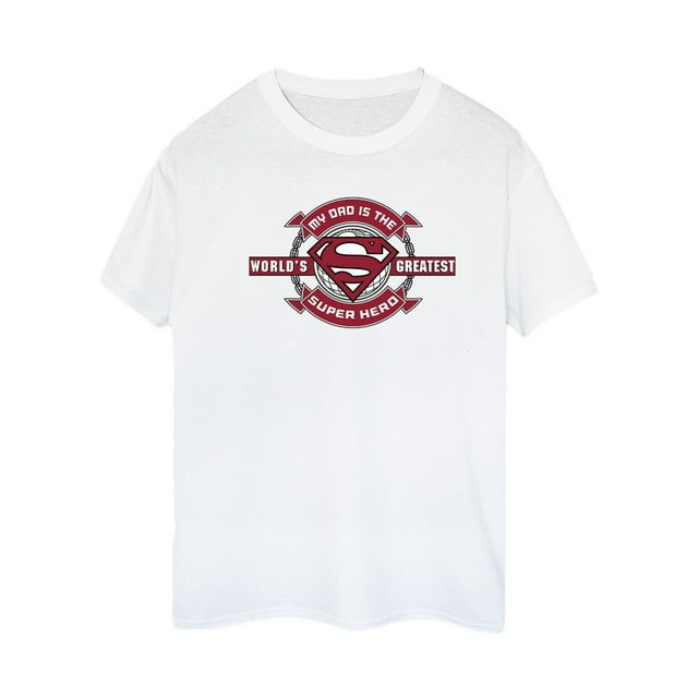 DC Comics T-Shirt Boyfriend en Coton Superman Super Héros pour Femmes