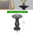 thumbnail image 5 of UPHA Outdoor Round Side Table,Patio Concrete Accent End Table for Garden, Deck, Living Room, Bedroom, Grey, 5 of 10