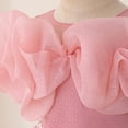 thumbnail image 6 of DAETIROS Girls Pink Tulle Dress Ruffle Flower Girl Birthday Party Tutu Princess Gown with Beaded Waist Soft Formal for Wedding Holiday Sizes 4-12,Size 14-15T, 6 of 8
