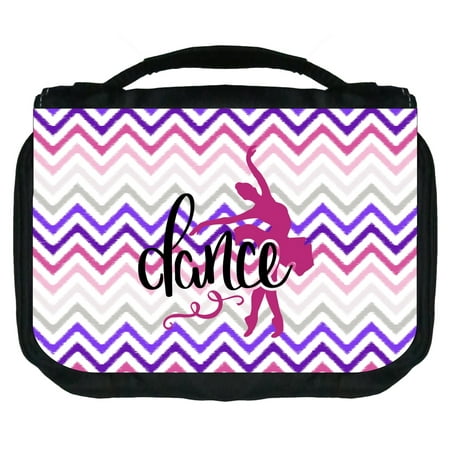 Dance Small Travel Toiletry / Cosmetic Case with 3 Compartments and Detachable Hanger