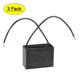 thumbnail image 1 of Capacitores de ventilador de techo CBB61 de 5uF 350V CA 2 cables de Uxcell, paquete de 3, 1 of 6