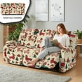 thumbnail image 3 of COEQINE Stretch Recliner Cover Universal 8 Pieces Recliner Sofa Cover Stay in Place 3 Seater Furniture Protector Home Decor for Pets, Dogs, Cats, Kids, Christmas Dachshund Dog, 3 of 8