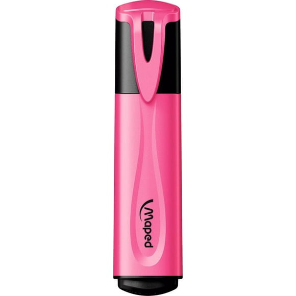 Surligneurs Maped Rose - Pointe biseaute rose - Couleurs vibrantes parfait pour surligner