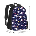 thumbnail image 2 of Balery Lama in Space Backpack for Men and Women - Durable 600D Oxford Cloth -Large Capacity, Water-Resistant School, Travel, and Hiking Bag, 2 of 7