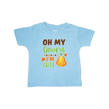 

Inktastic Thanksgiving Oh My Gourd I m Cute Gift Baby Boy or Baby Girl T-Shirt