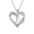 thumbnail image 1 of Collar de diamantes de doble corazón para mujer con 26 letras inglesas Collar de pareja Wmkox8yii fajkfhkj94, 1 of 2