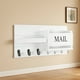 thumbnail image 4 of Perchero de Pared de Madera con Ganchos para Llaves y Estante de Almacenamiento - Organizador de Correo, Llavero para Entrada, Sala de Estar, 42 X 21 Cm, Blanco, Gris, Caqui, Marrón, Negro, 4 of 6