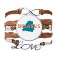 thumbnail image 1 of Belarus European Map Minsk Bracelet Chain Rope Ornament Wristband, 1 of 3