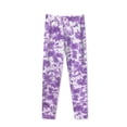 thumbnail image 2 of Prestigez Girls Fashion Printed Stretchy Tie Dye Leggings Pants Pack of 2, Fuchsia/Purple, Size: 8, 2 of 3