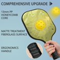 thumbnail image 2 of Pickleball Paddles Set Of 2, Fiberglass Surface, Liquid & Marble Print, 4 Balls & Bag, 2 of 5