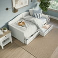 thumbnail image 5 of AFI Nantucket Wood Twin Size Daybed Frame with 2 Storage Drawers White, 5 of 16