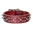 thumbnail image 1 of Collar para perro OmniPet Leather Brothers, 4,5 cm x 56 cm, con púas, color burdeos, 1 of 1