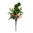 thumbnail image 2 of Flocked Easter Branch Decoration with Bunny and Eggs Artificial Green Leaves Spring Table Centerpiece Party Home Decor, 11.22in, 2 of 6