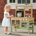 thumbnail image 6 of Robud Grass Green Outdoor Play Kitchen, Wooden Monteeori Toys for Kids Outdoor Ages 3+ Years, Green, 6 of 15