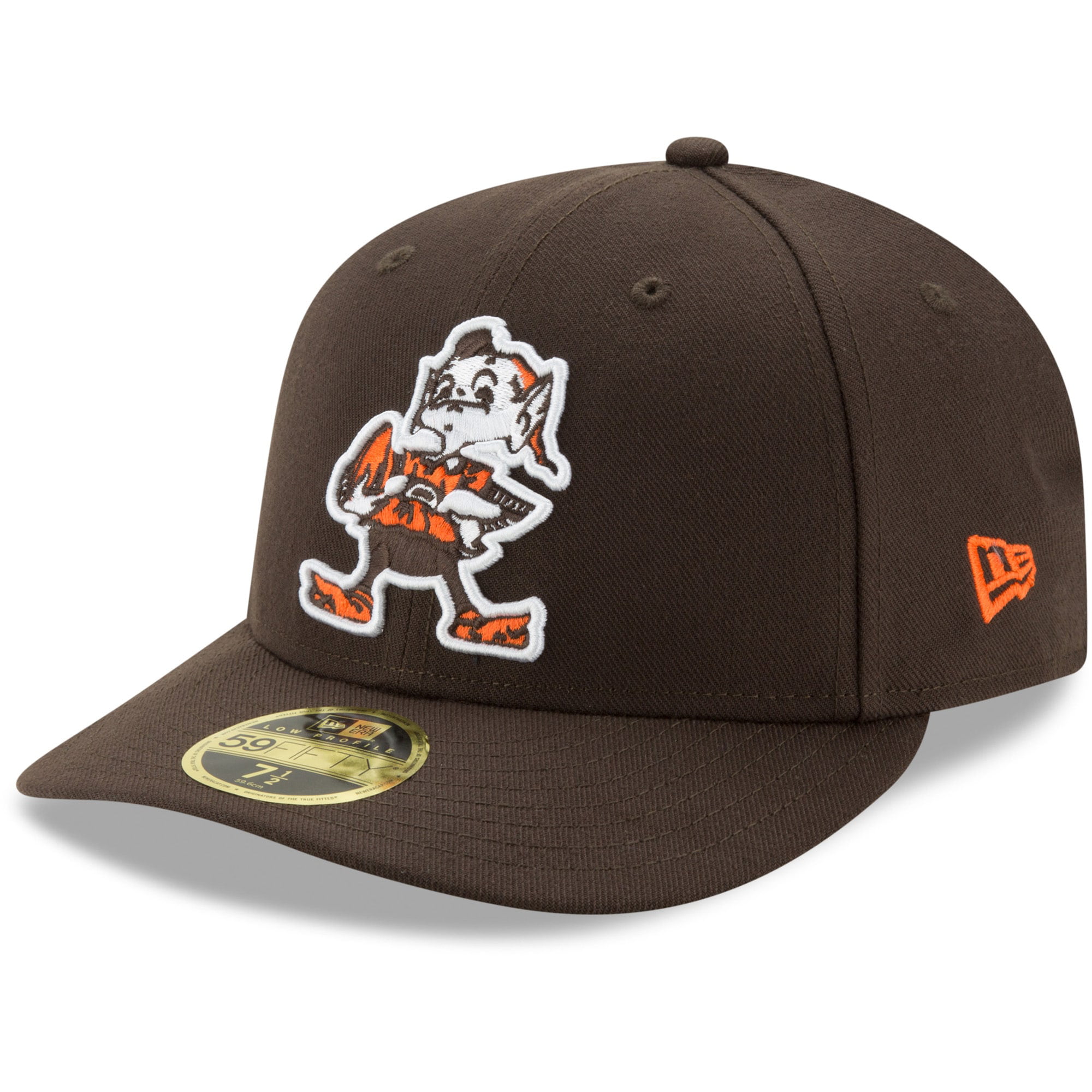 Cleveland Browns New Era Brownie Omaha Throwback Low Profile 59FIFTY ...