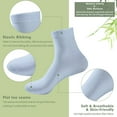 thumbnail image 4 of SERISIMPLE Women Thin Ankle Socks Bamboo Crew Lightweight Soft Breathable Socks 5 Pairs (Assorted, Medium), 4 of 5