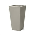 thumbnail image 2 of Step2 Tremont 28-Inch 2pk Square Concrete Large Indoor/Outdoor Planter, Plastic, 2 of 5